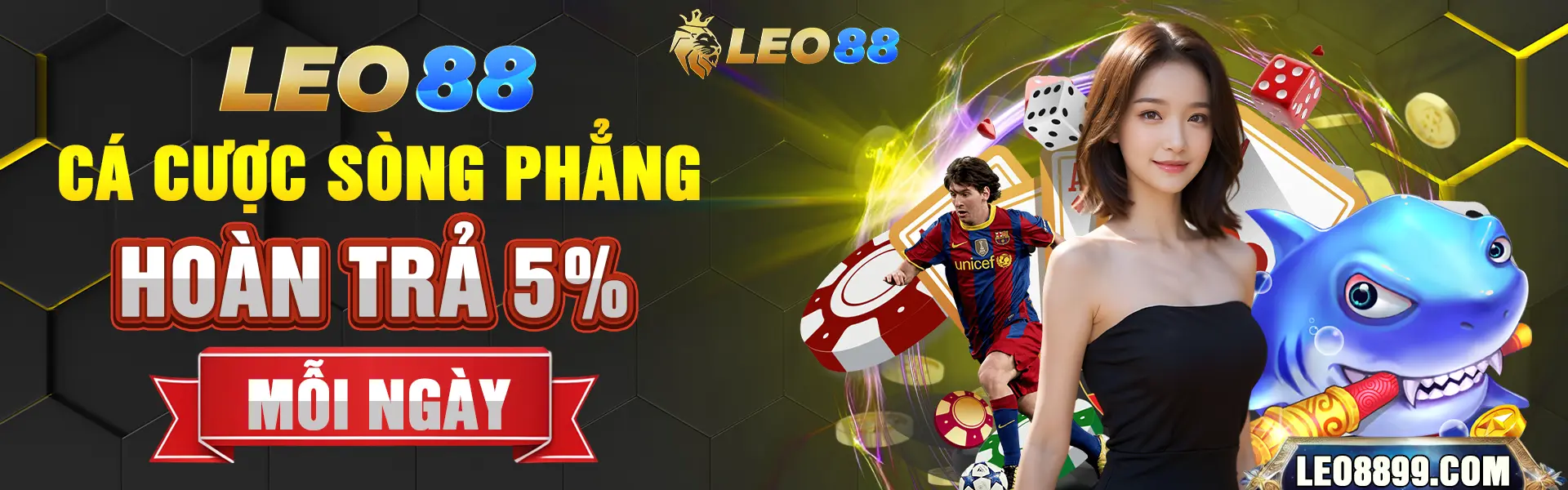 leo88 cược sòng phẳng hoàn trả 5%